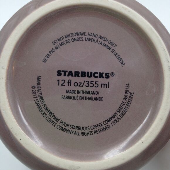 Starbucks Speak Your Kind Coffee Mug Cup 12 oz Gold Letters 2017 - Picture 7 of 8